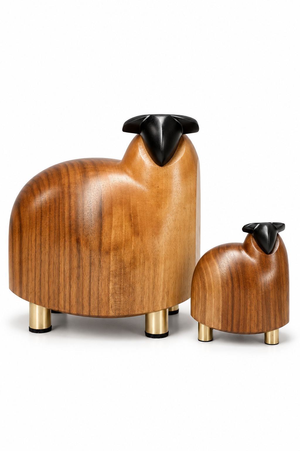 Sheep Bookend, Walnut